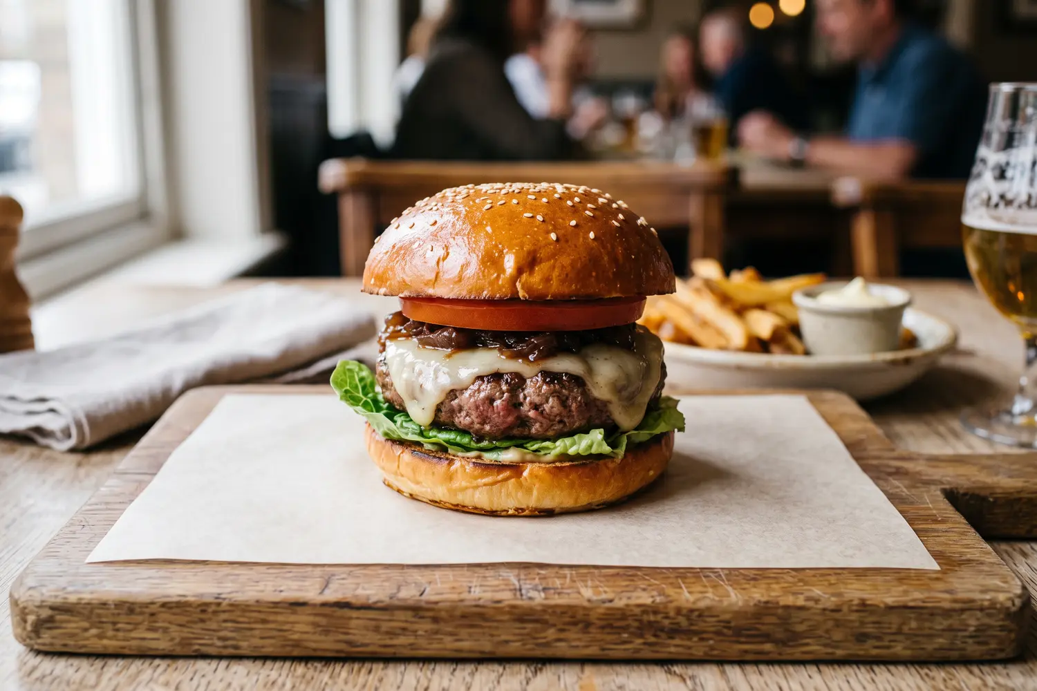 12 hamburguesa gourmet Hamburguesa de vaca Rubia Gallega con queso ahumado